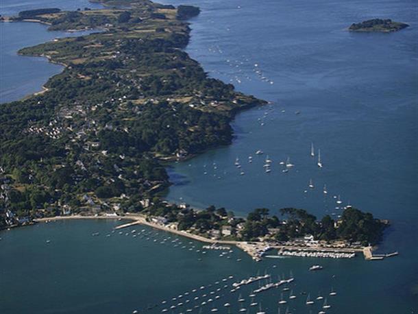 Vue aérienne Iles aux moines - Hotel Mercure Vannes